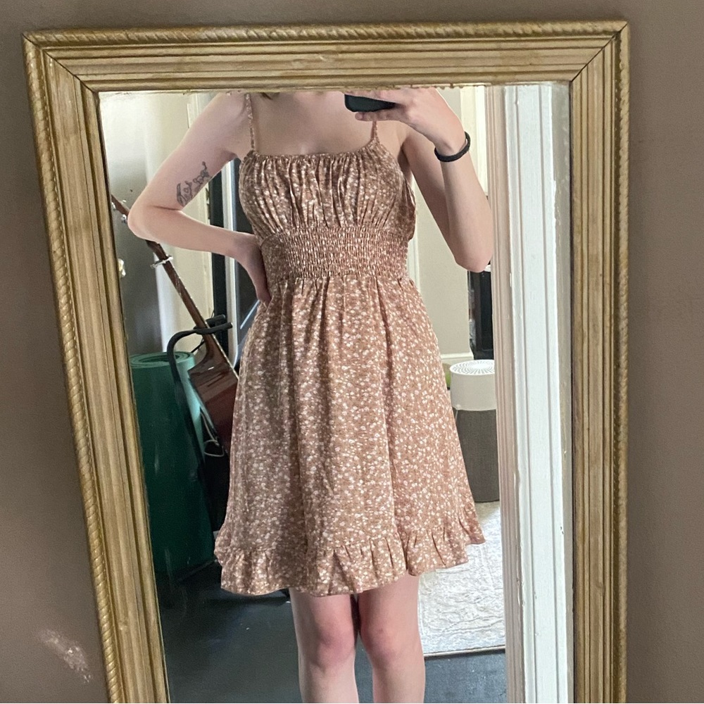floral smocked dres